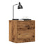sengeborde 2 stk. 40x30x40 cm konstrueret træ gammelt trælook