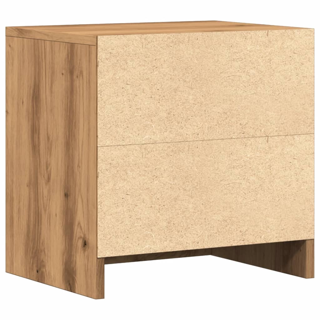 sengebord 40x30x40 cm konstrueret træ kunsteg