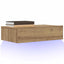 tv-bord med LED-lys 60x35x15,5 cm kunsteg