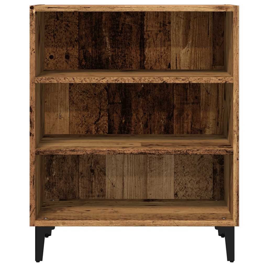 skænk 57x35x70 cm konstrueret træ antikt træ