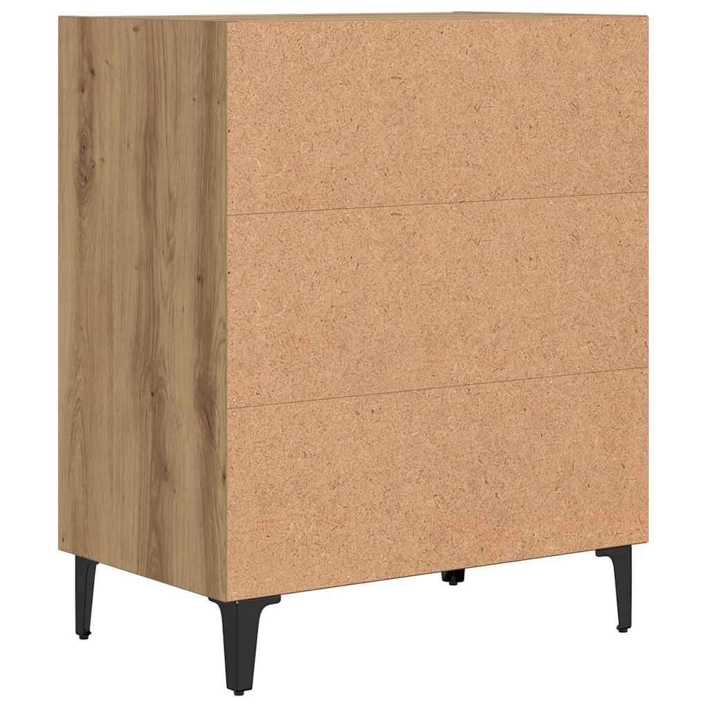 skænk 57x35x70 cm konstrueret træ kunsteg