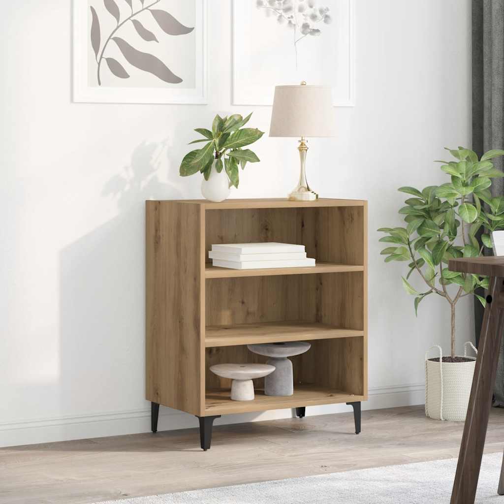 skænk 57x35x70 cm konstrueret træ kunsteg