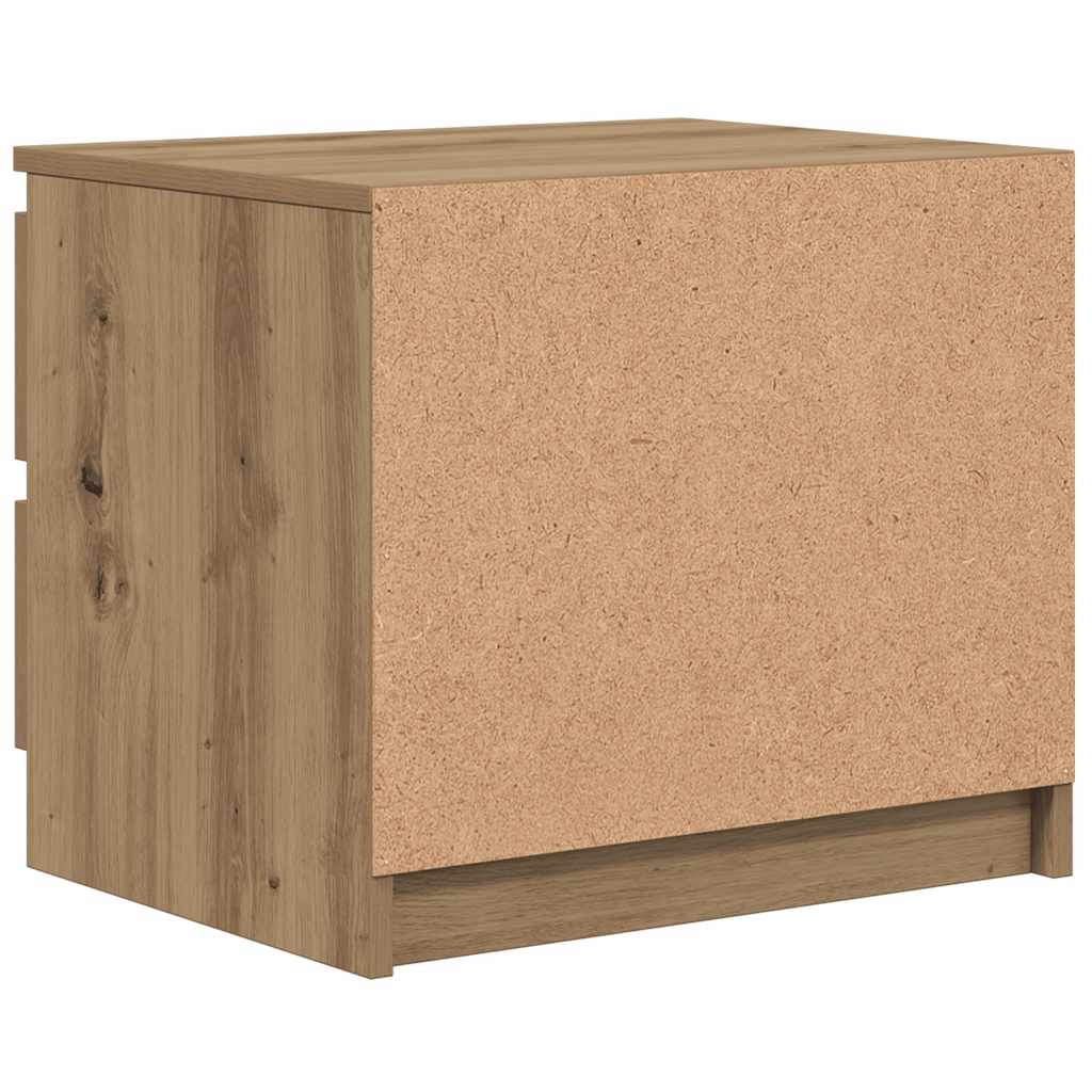 sengebord 50x40x43,5 cm konstrueret træ kunsteg