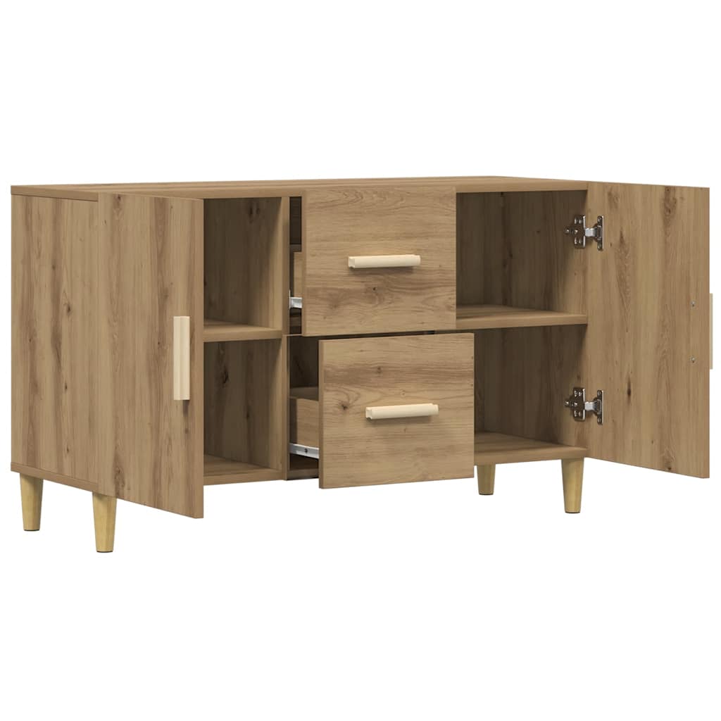 skænk 100x36x60 cm konstrueret træ kunsteg
