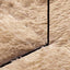 shaggy gulvtæppe NAVARRA 60x100 cm høje luv polyester beige