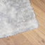 shaggy gulvtæppe NAVARRA 60x100 cm høje luv polyester sølvgrå