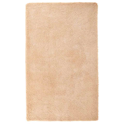 shaggy gulvtæppe NAVARRA 80x150 cm høje luv polyester beige