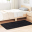 shaggy gulvtæppe NAVARRA 80x150 cm høje luv polyester sort