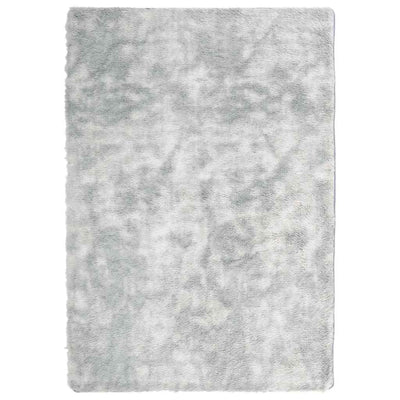shaggy gulvtæppe NAVARRA 120x170 cm høje luv polyester sølvgrå