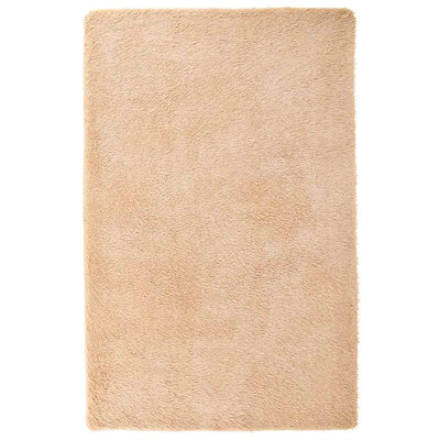 shaggy gulvtæppe NAVARRA 130x200 cm høje luv polyester beige