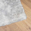 shaggy gulvtæppe NAVARRA 160x230 cm høje luv polyester sølvgrå