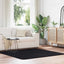 shaggy gulvtæppe NAVARRA 160x160 cm høje luv polyester sort