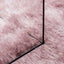 shaggy gulvtæppe NAVARRA 160x160 cm høje luv støvet rosa