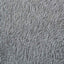 shaggy gulvtæppe NAVARRA 160x160 cm høje luv polyester lysegrå