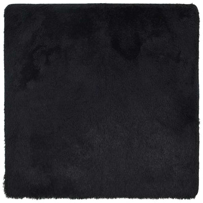 shaggy gulvtæppe NAVARRA 200x200 cm høje luv polyester sort