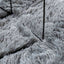 shaggy gulvtæppe NAVARRA 200x200 cm høje luv polyester lysegrå