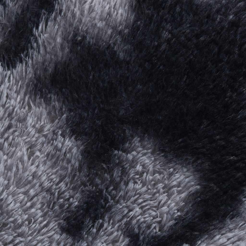shaggy gulvtæppe NAVARRA 240x240 cm høje luv polyester mørkegrå