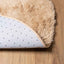 shaggy gulvtæppe NAVARRA 100x100 cm høje luv polyester beige