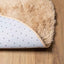 shaggy gulvtæppe NAVARRA 160x160 cm høje luv polyester beige