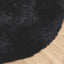 shaggy gulvtæppe NAVARRA 160x160 cm høje luv polyester sort