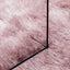 shaggy gulvtæppe NAVARRA 200x200 cm høje luv støvet rosa