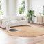 shaggy gulvtæppe NAVARRA 240x240 cm høje luv polyester beige