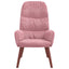 lænestol fløjl pink