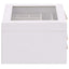 smykkeskrin 3-lags 23x20,5x14 cm hvid