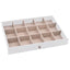 smykkeskrin 10-lags med urholdere hvid 29x20,5x40,5 cm