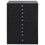 smykkeskrin 10-lags med urholdere sort 29x20,5x40,5 cm