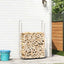 brændestativ 100x25x150 cm galvaniseret stål