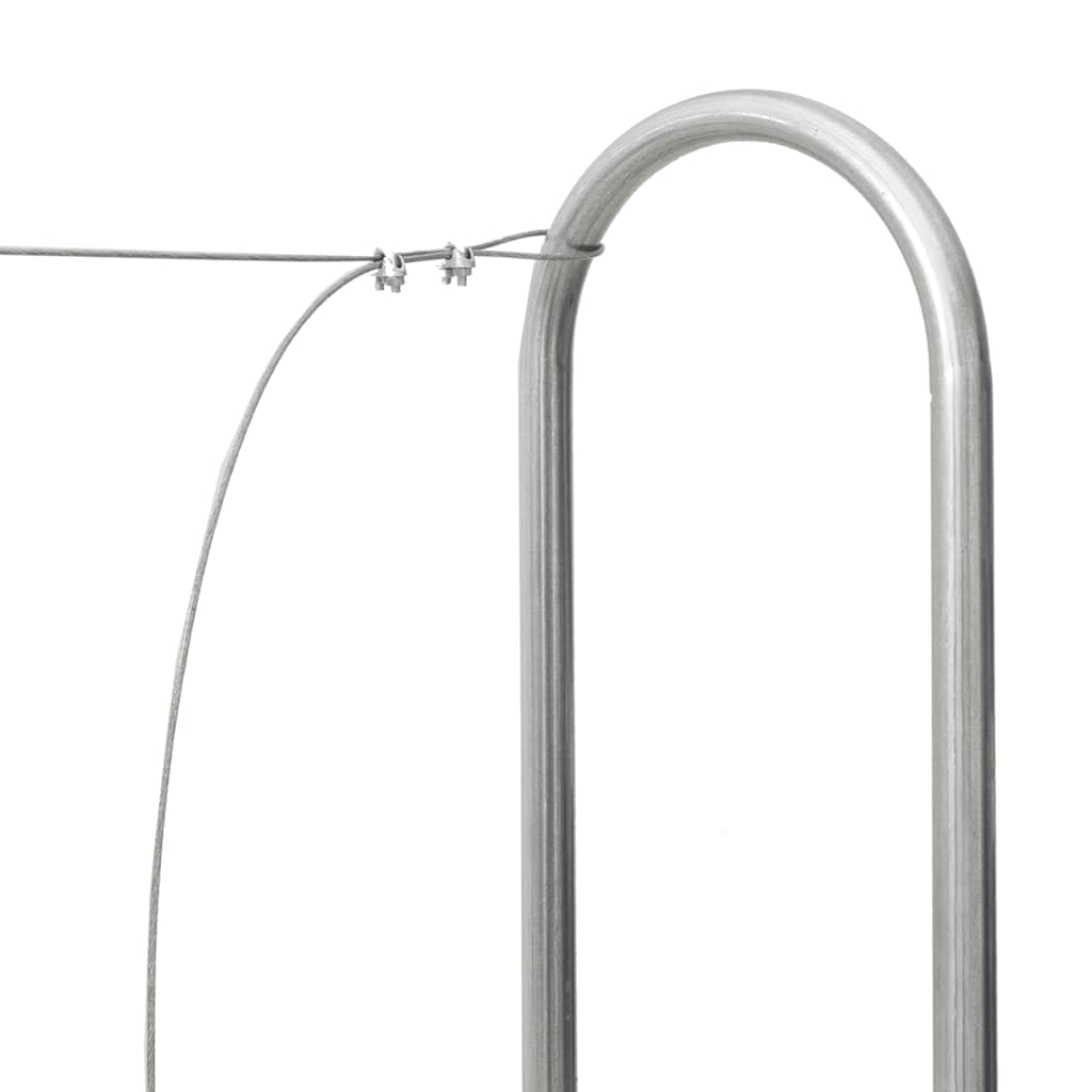 brændestativ 200x25x150 cm galvaniseret stål