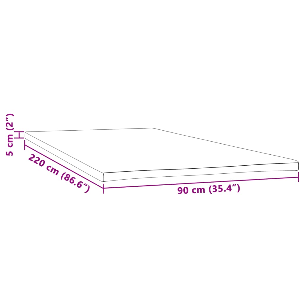 topmadras 90x220x5 cm