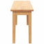 bænk 110 cm massivt gummitræ