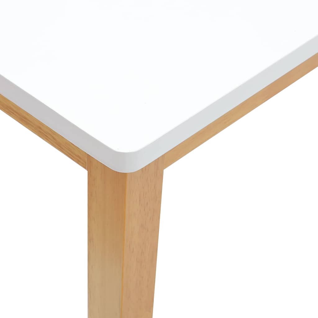 bænk 110 cm massivt gummitræ