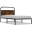 sengeramme 107x203 cm uden madras konstrueret træ røget eg
