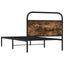 sengeramme 107x203 cm uden madras konstrueret træ røget eg