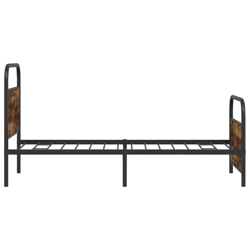 sengeramme 100x190 cm uden madras konstrueret træ røget eg