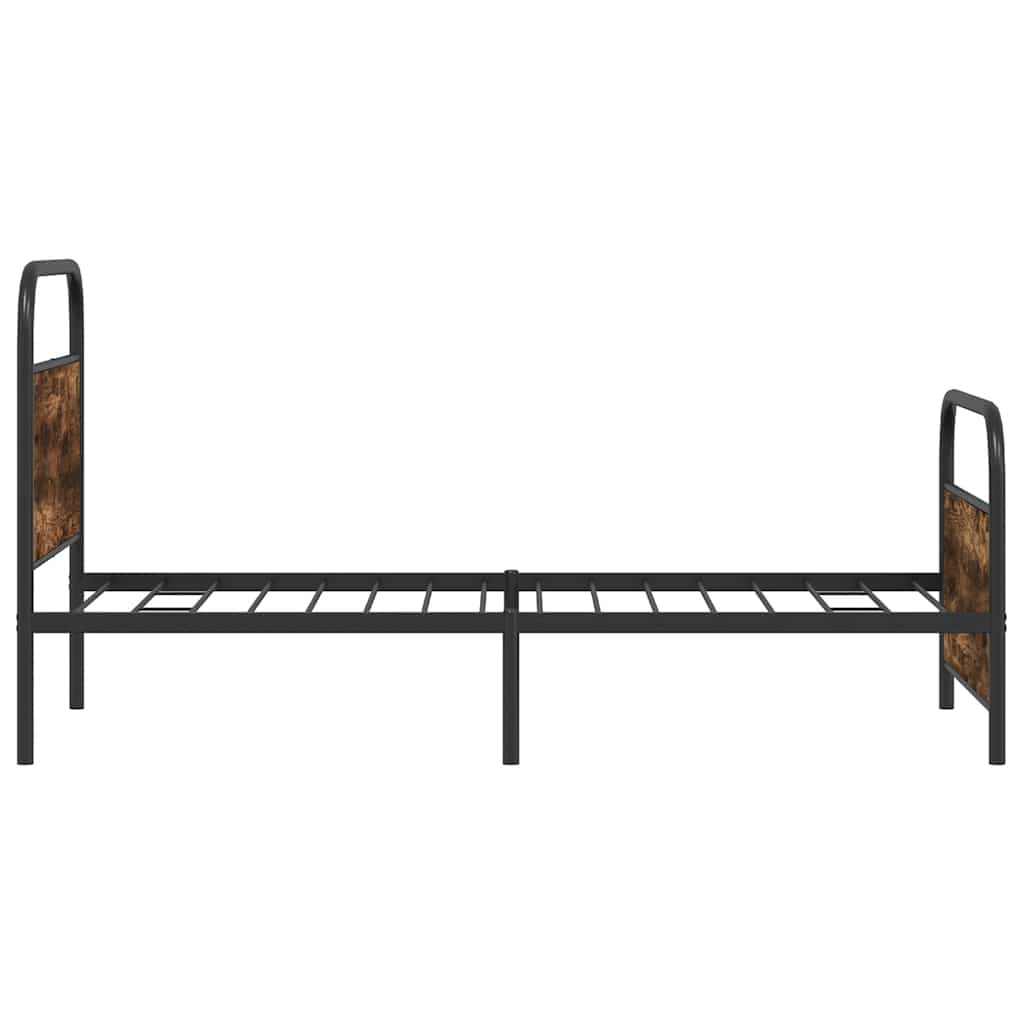 sengeramme 100x200 cm uden madras konstrueret træ røget eg