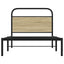 sengeramme 107x203 cm uden madras konstrueret træ sonoma-eg