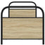 sengeramme 75x190 cm uden madras konstrueret træ sonoma-eg