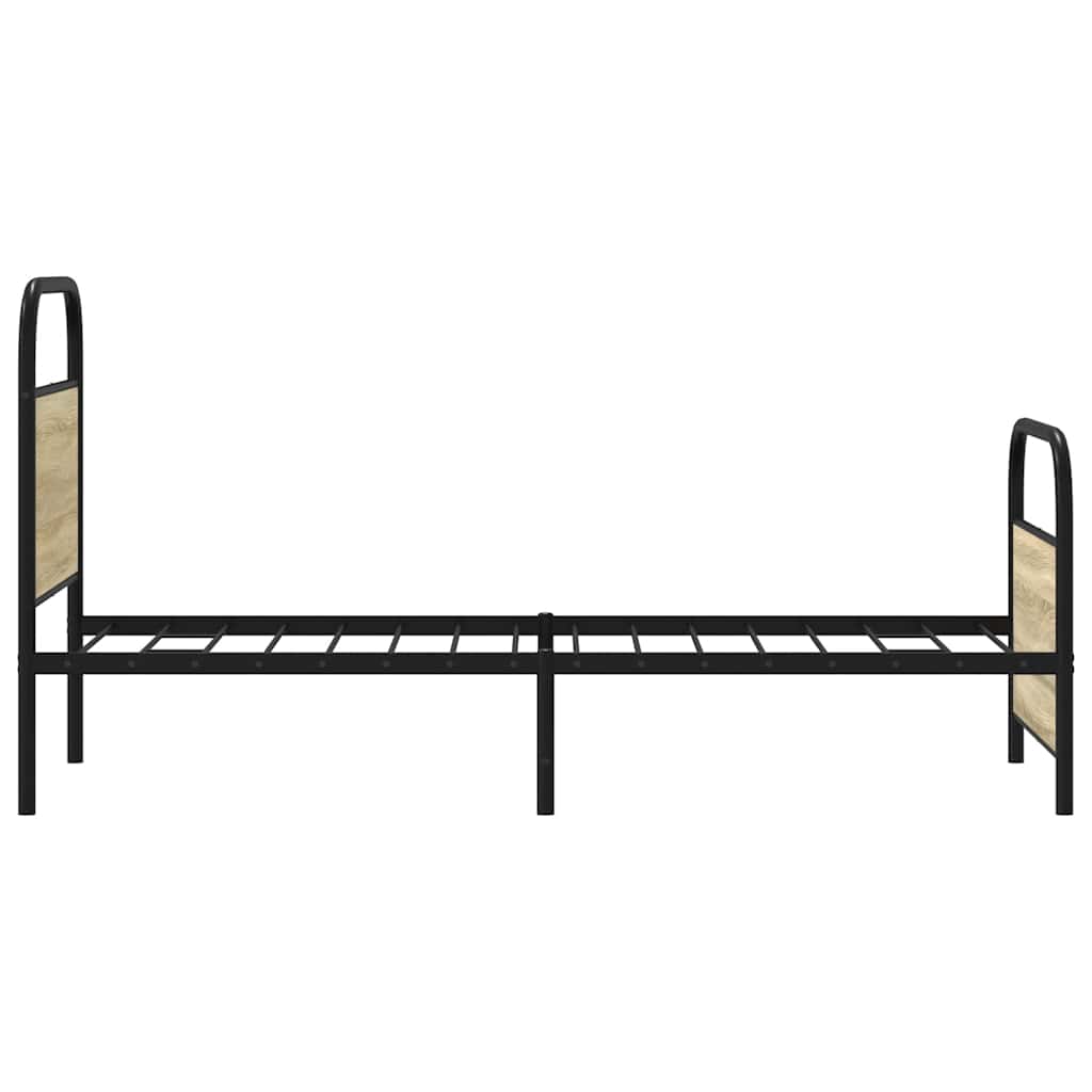 sengeramme 80x200 cm uden madras konstrueret træ sonoma-eg