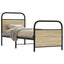 sengeramme 80x200 cm uden madras konstrueret træ sonoma-eg