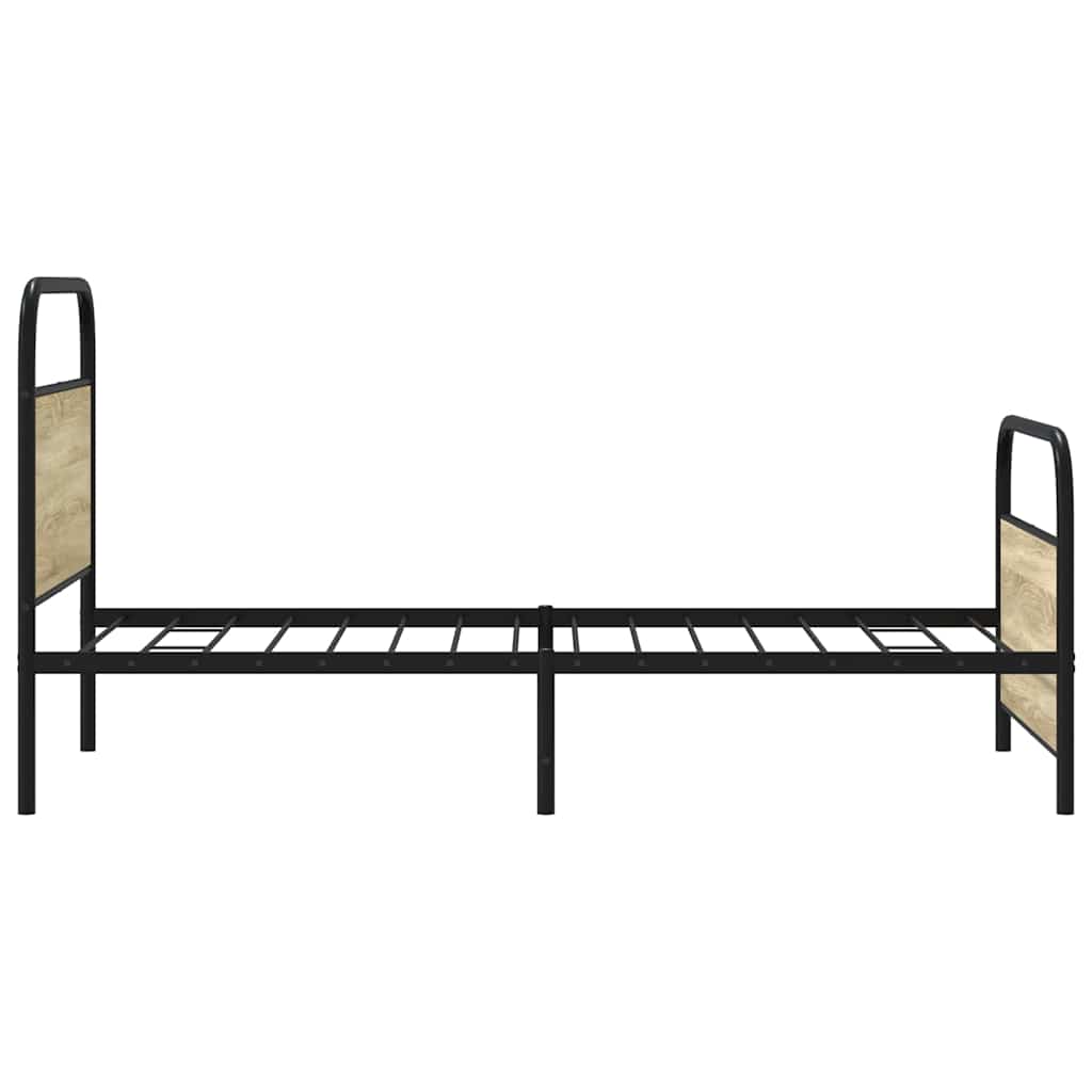 sengeramme 100x190 cm uden madras konstrueret træ sonoma-eg