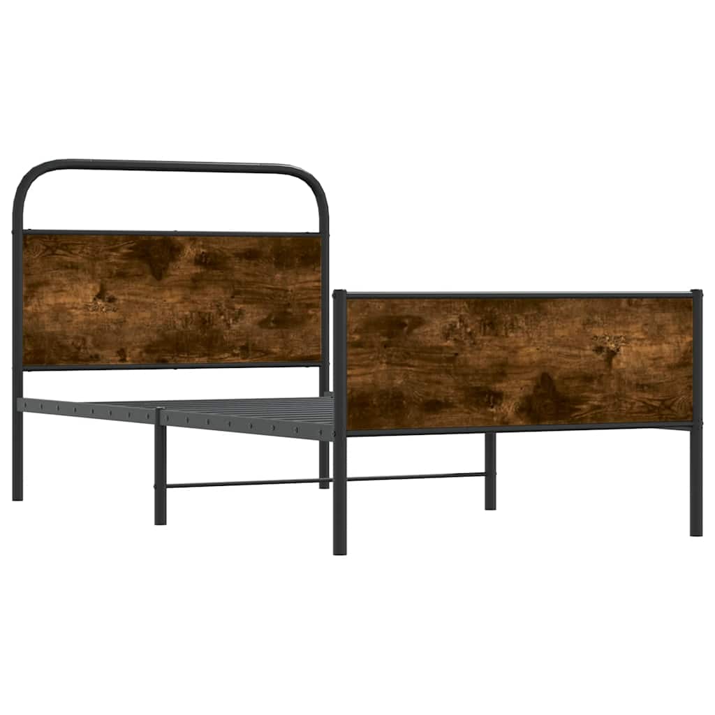 sengeramme 90x200 cm uden madras konstrueret træ sonoma-eg