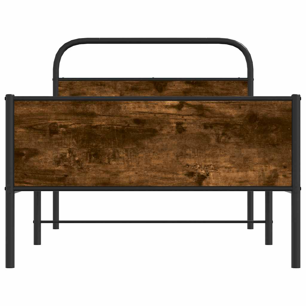 sengeramme 100x190 cm uden madras konstrueret træ sonoma-eg