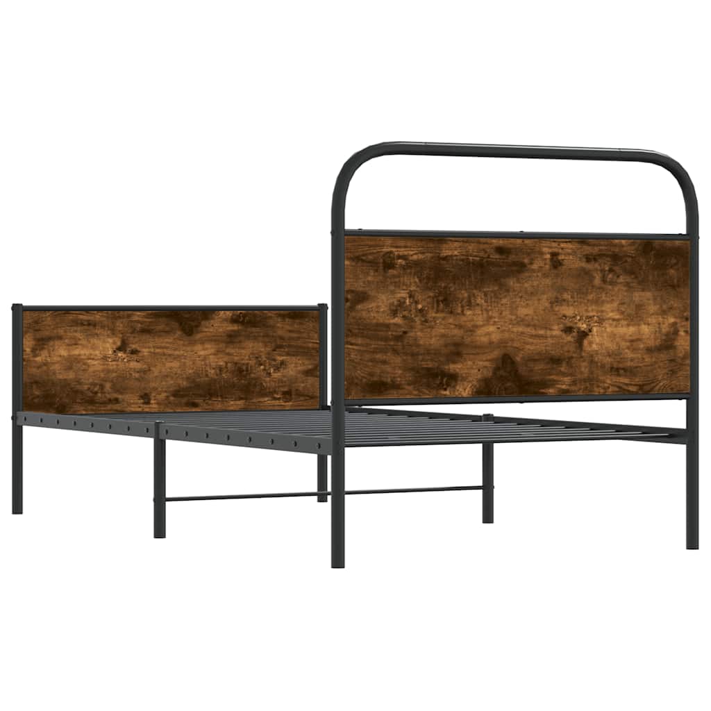sengeramme 100x190 cm uden madras konstrueret træ sonoma-eg