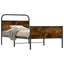 sengeramme 107x203 cm uden madras konstrueret træ sonoma-eg