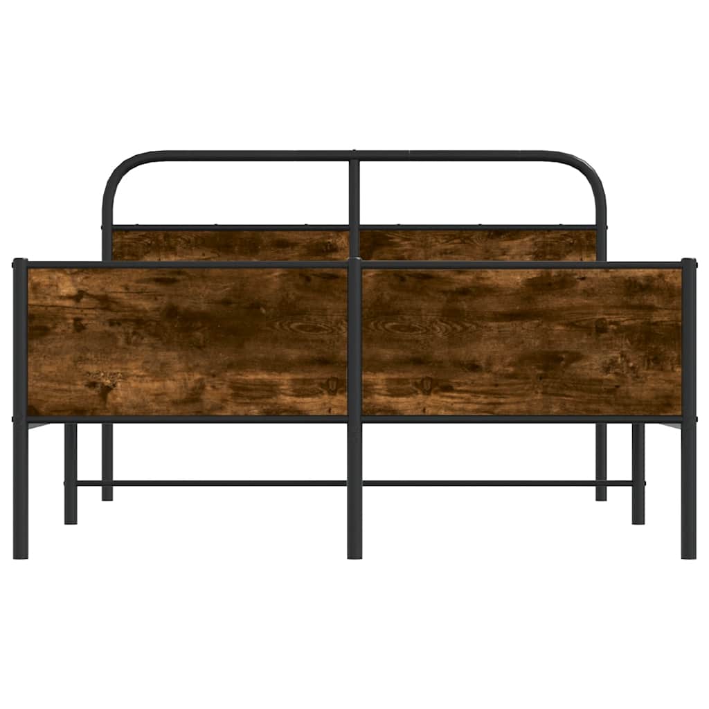 sengeramme 120x190 cm uden madras konstrueret træ sonoma-eg