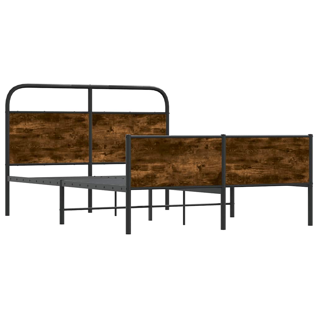 sengeramme 120x200 cm uden madras konstrueret træ sonoma-eg